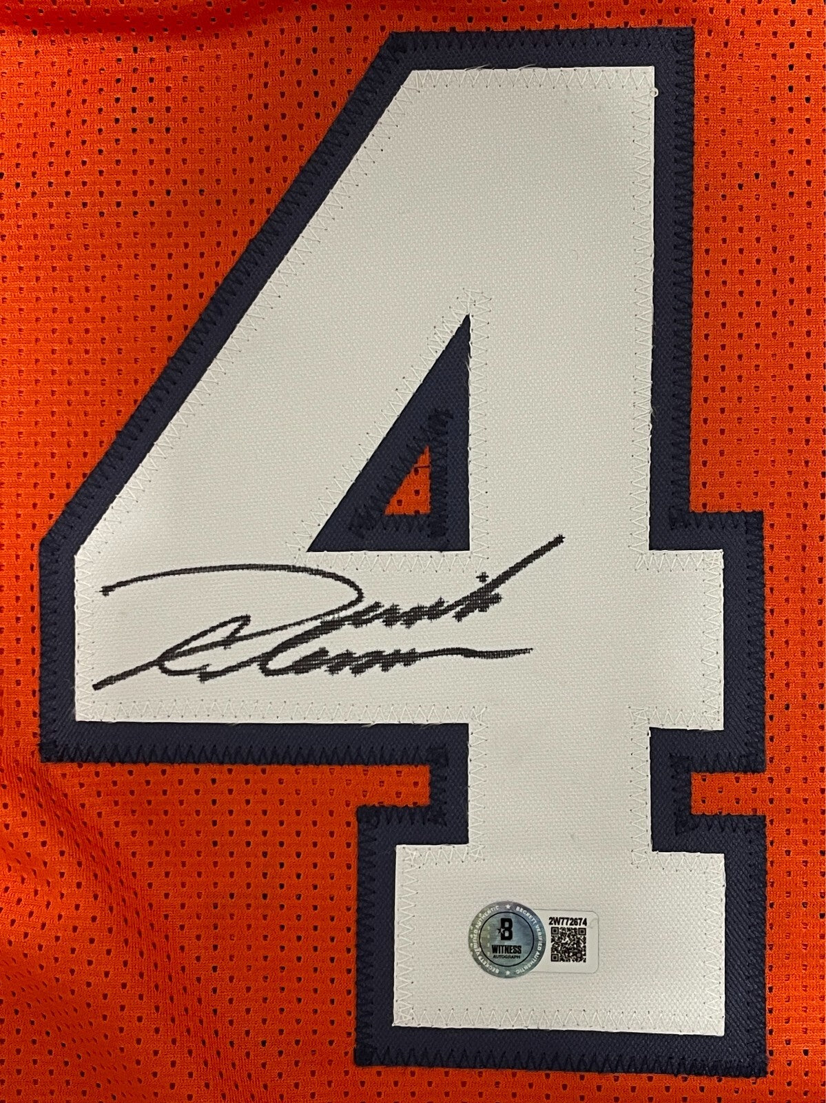 Derrick Coleman Signed Auto Syracuse Orange Custom Jersey Beckett Wit BAS COA1