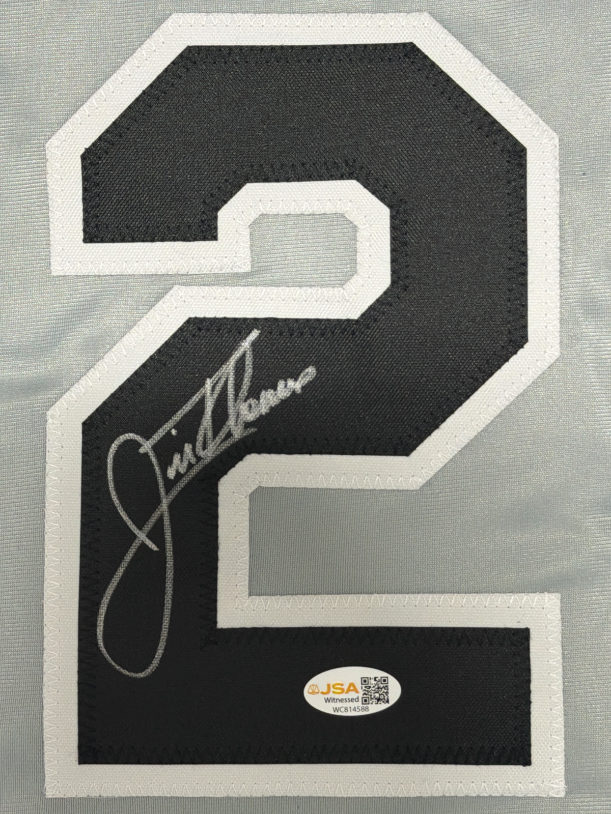 Jim Thome Signed Autographed Chicago White Sox Custom Jersey JSA Witness COA1