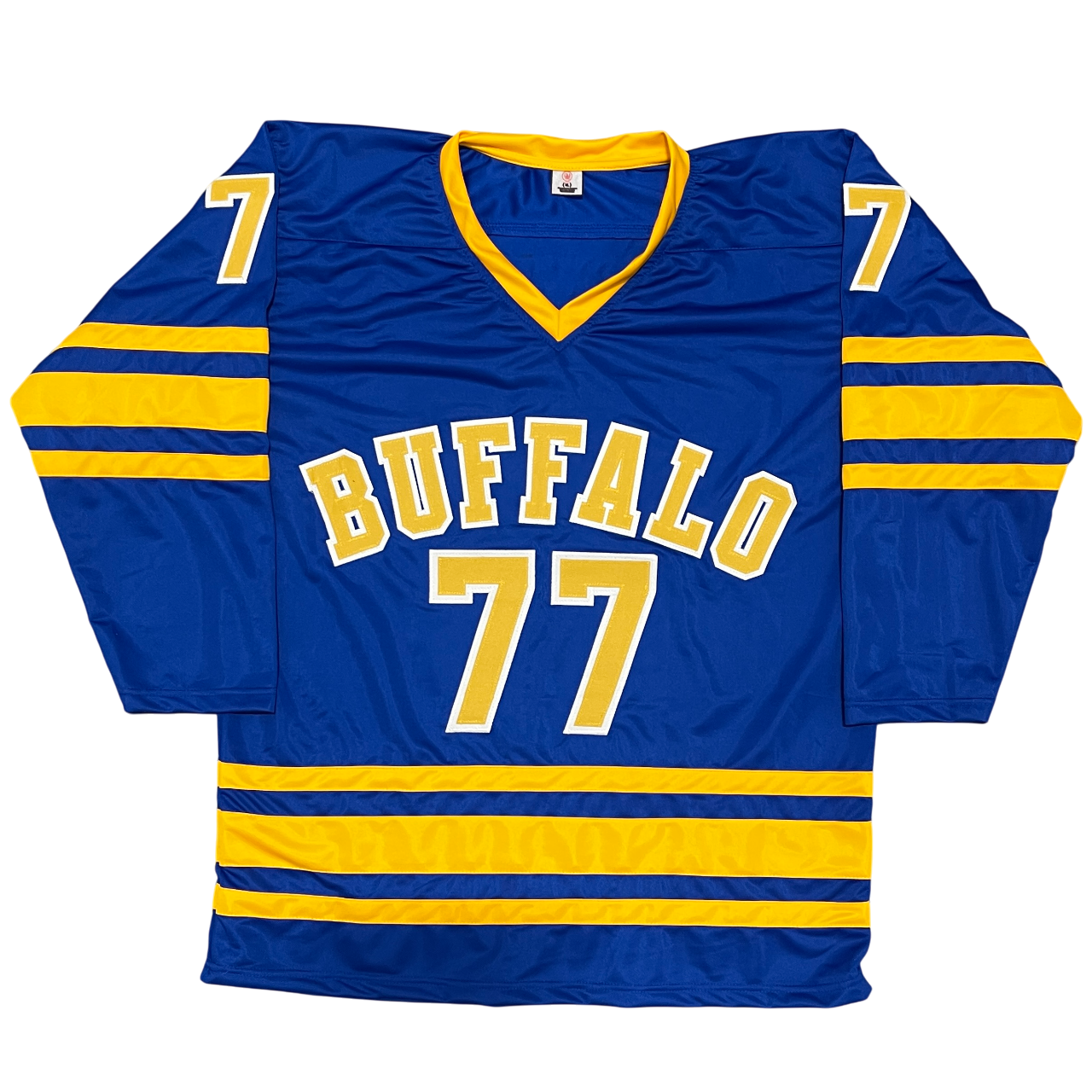 Pierre Turgeon Signed Sabers Custom Jersey w/ HOF 23 Beckett Witness BAS COA2