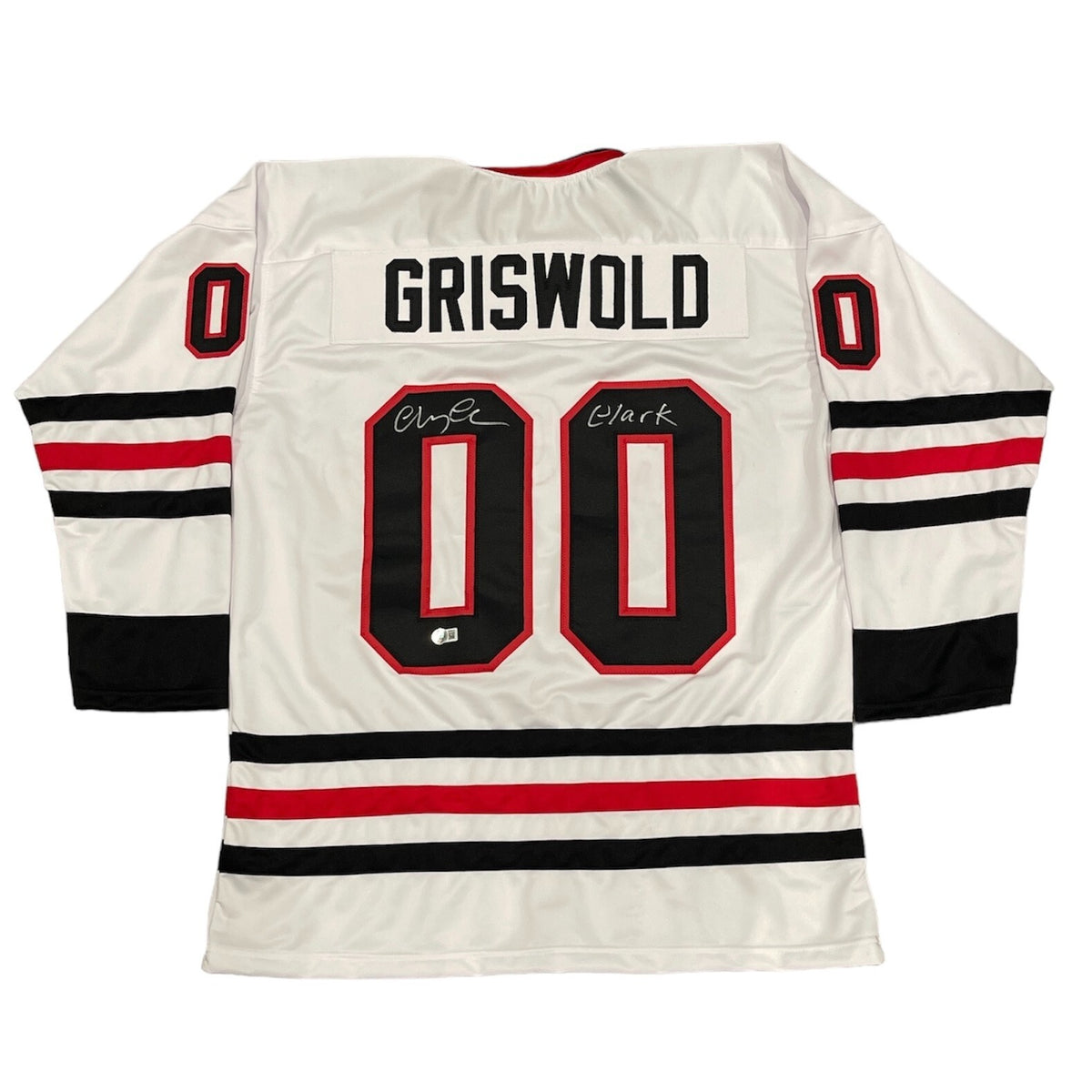 Chevy Chase Signed Custom Chicago Griswold Jersey w/ Clark Beckett Wit BAS COA0
