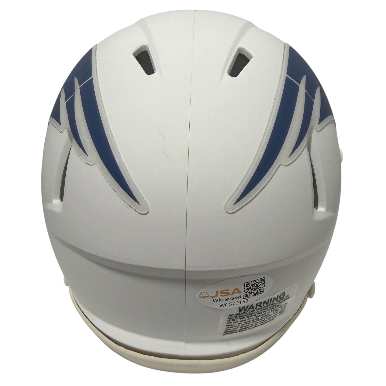 TreVeyon Henderson Signed New England Patriots Rivalries Mini Helmet JSA W COA2