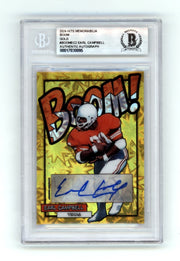Earl Campbell 2024 Hits Memorabilia BOOM Gold #/10 Signed BGS BAS Auto Texas0