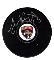 Sam Reinhart Signed Autographed Florida Panthers Logo Puck Fanatics COA0
