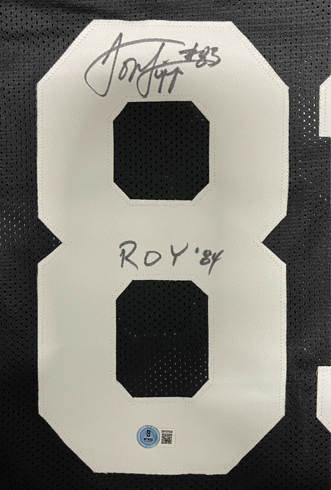 Louis Lipps Signed Pittsburgh Steelers Custom Jersey w/ ROY 84 Beckett W BAS COA1