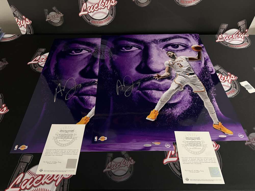 Anthony Davis Signed 20x24 Photo Portrait of Success Upper Deck UDA COA3