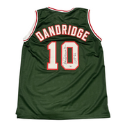 Bob Dandridge Signed Milwaukee Bucks Custom Jersey w/ HOF 21 Beckett Wit BAS COA0
