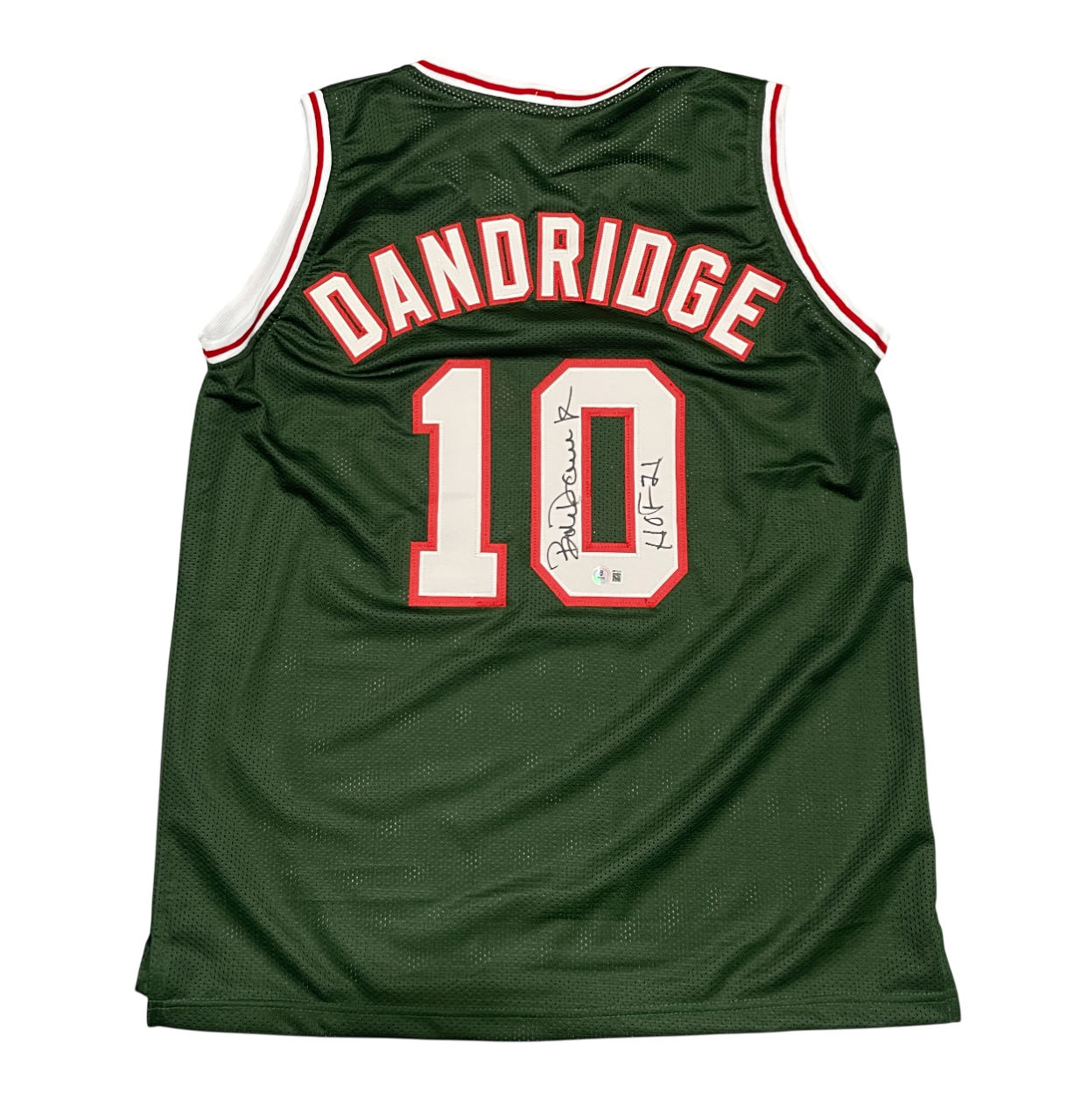 Bob Dandridge Signed Milwaukee Bucks Custom Jersey w/ HOF 21 Beckett Wit BAS COA0