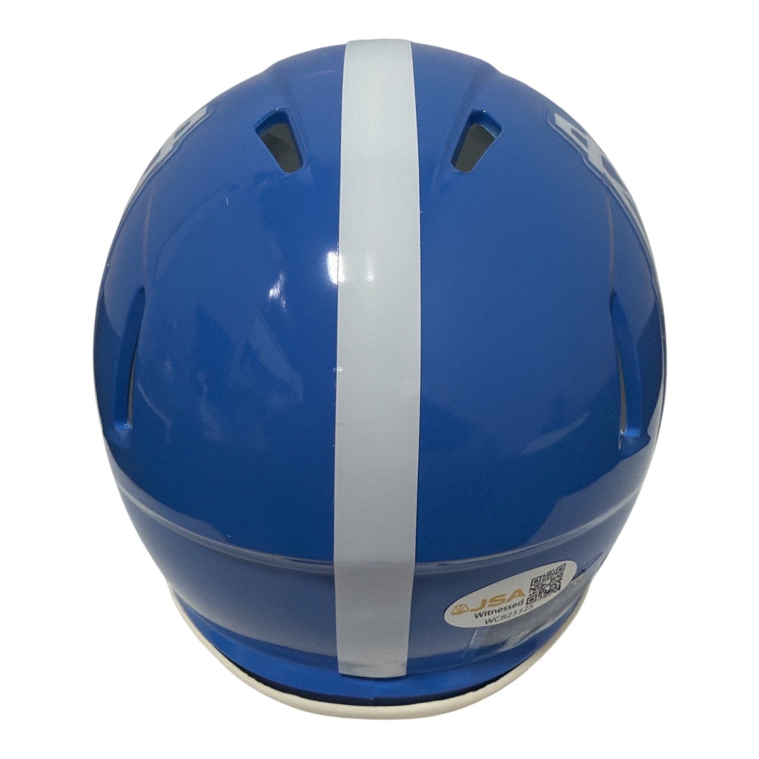 Earl Campbell Signed Houston Oilers Blue TB Mini Helmet w HOF 91 JSA Witness COA2