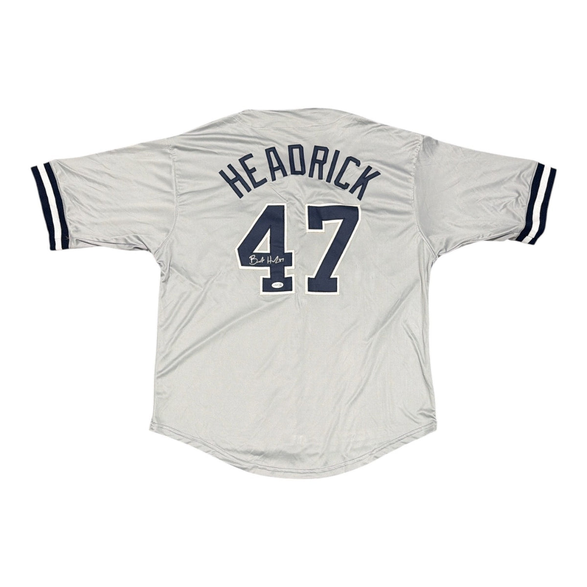 Brent Headrick Signed Autographed New York Yankees Custom Jersey JSA COA0