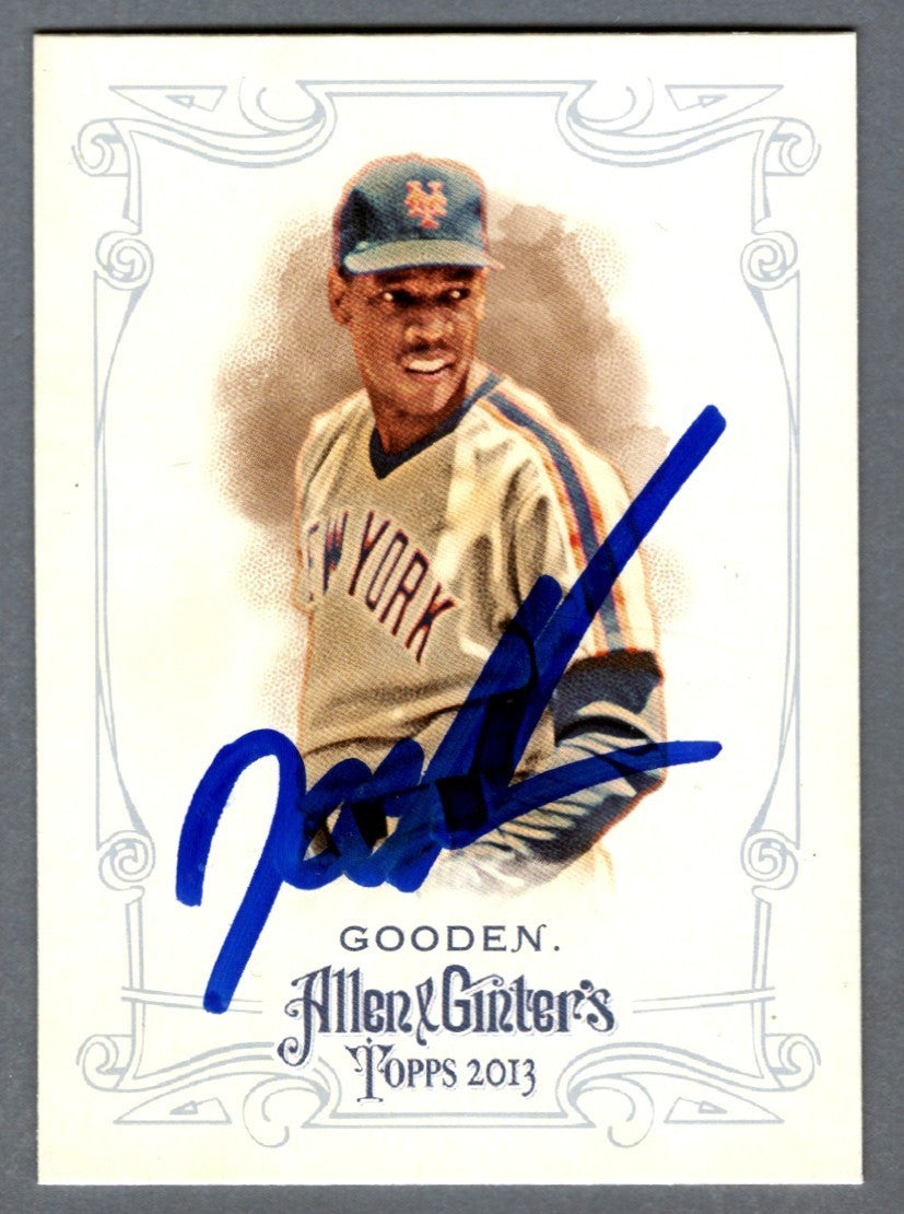 Doc Gooden Signed 2013 Topps Allen & Ginter #261 LSCM COA New York Mets0