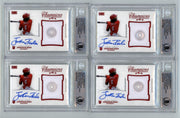 Jonathan India 2021 Hits Memorabilia Champions Red Prime Button Auto RC #/6 BGS0