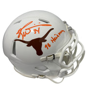 Ricky Williams Signed Texas Longhorns Mini Helmet w/ 98 Heisman JSA Witness COA0