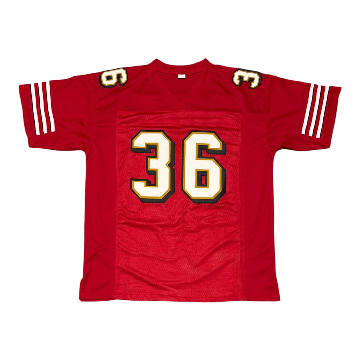 Merton Hanks Signed Autographed San Francisco 49ers Custom Jersey JSA Wit. COA2