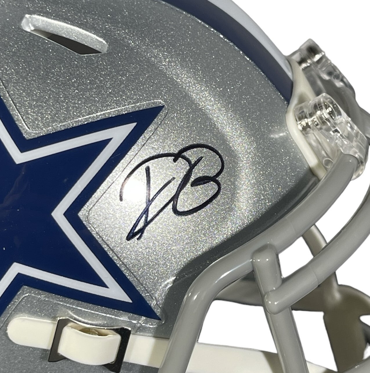 Daron Bland Signed Dallas Cowboys Speed Mini Helmet Beckett Witness BAS COA1