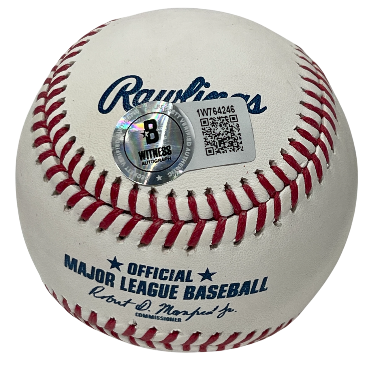 Frank Thomas Signed ROMLB Baseball w/ HOF 2014 Beckett Witness BAS COA2