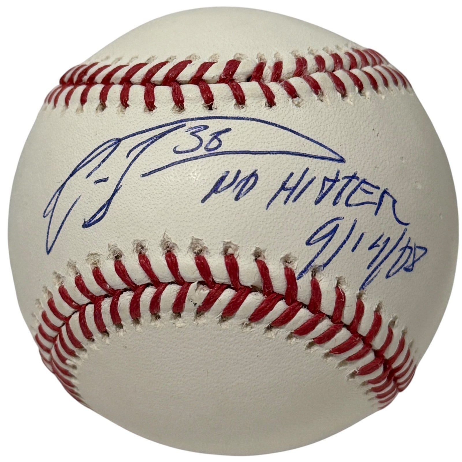 Carlos Zambrano Signed Autographed ROMLB Baseball w/ No Hitter 9/14/08 JSA COA0