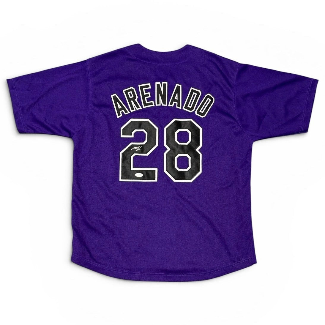 Nolan Arenado Signed Autographed Colorado Rockies Custom Jersey JSA COA0