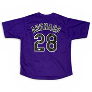 Nolan Arenado Signed Autographed Colorado Rockies Custom Jersey JSA COA0