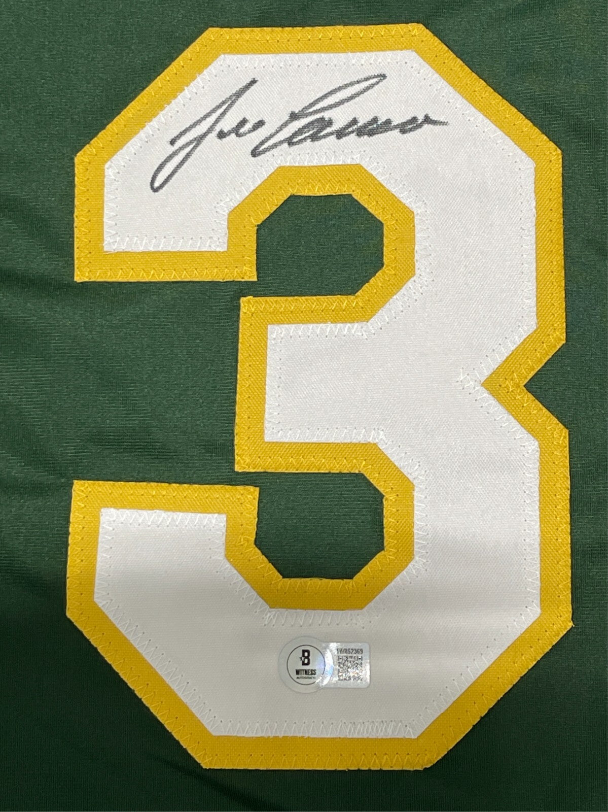 Jose Canseco Signed Oakland Athletics Custom Jersey Beckett Witness BAS COA1