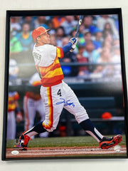 George Springer Signed Autographed 16x20 Photo JSA COA Houston Astros SI0