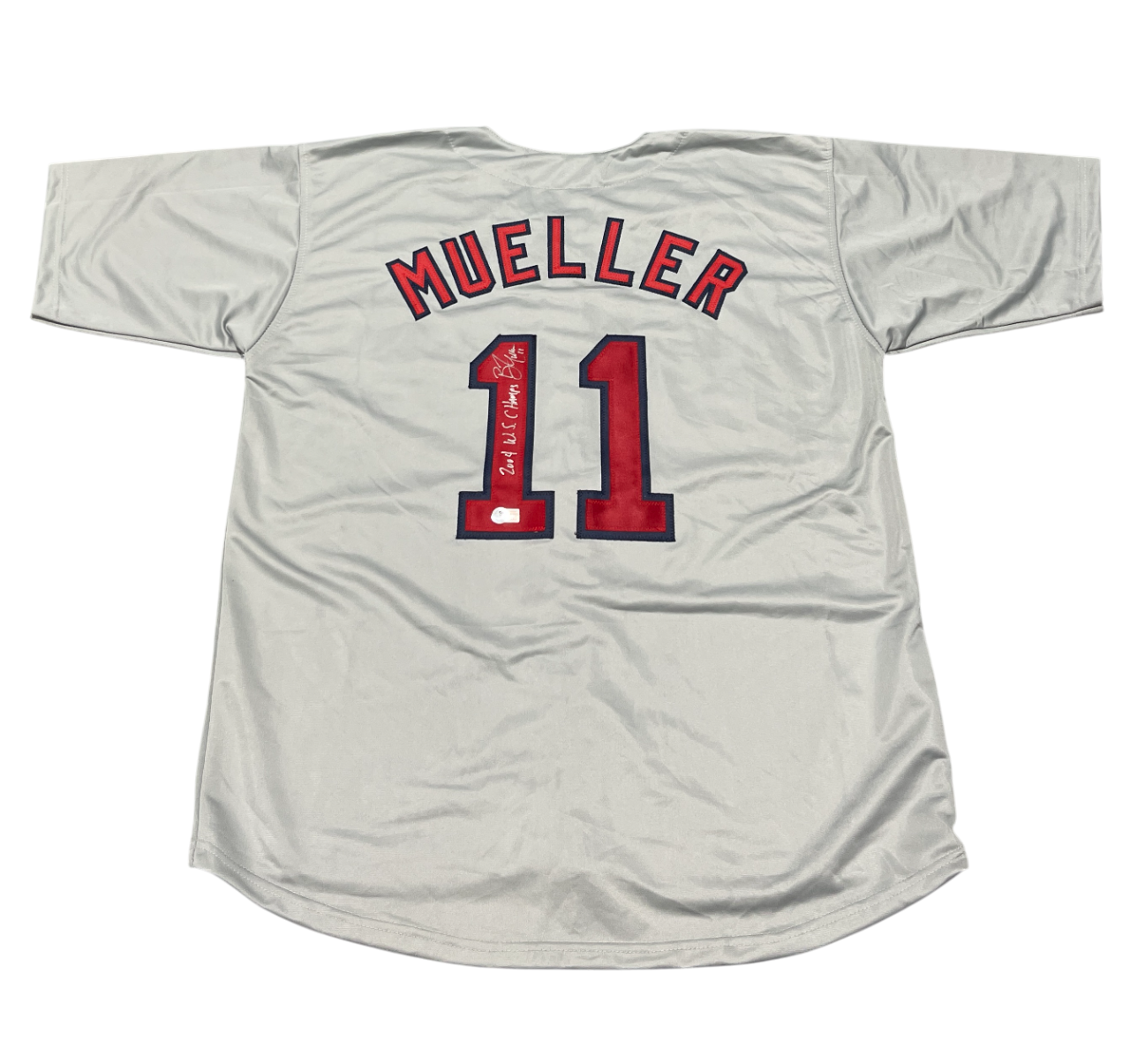 Bill Mueller Signed Boston Red Sox Custom Jersey 2004 WS Champs Beckett BAS COA0