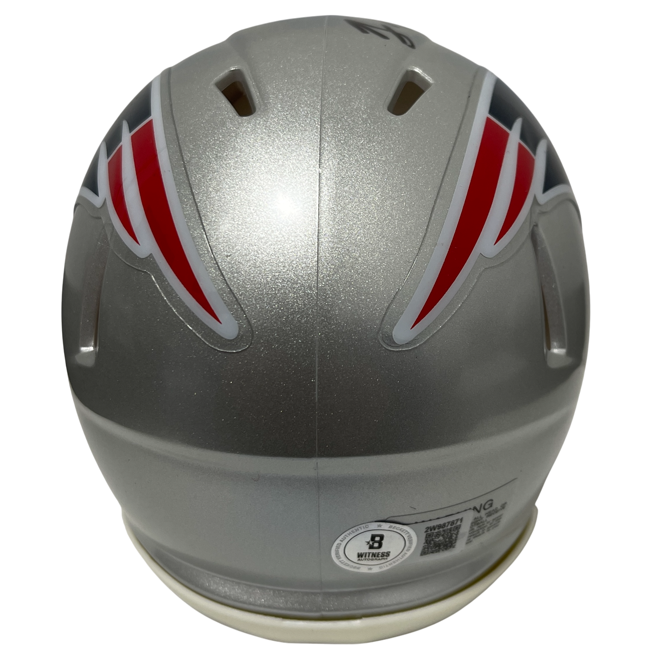 Rodney Harrison Signed New England Patriots Speed Mini Helmet Beckett W BAS COA2