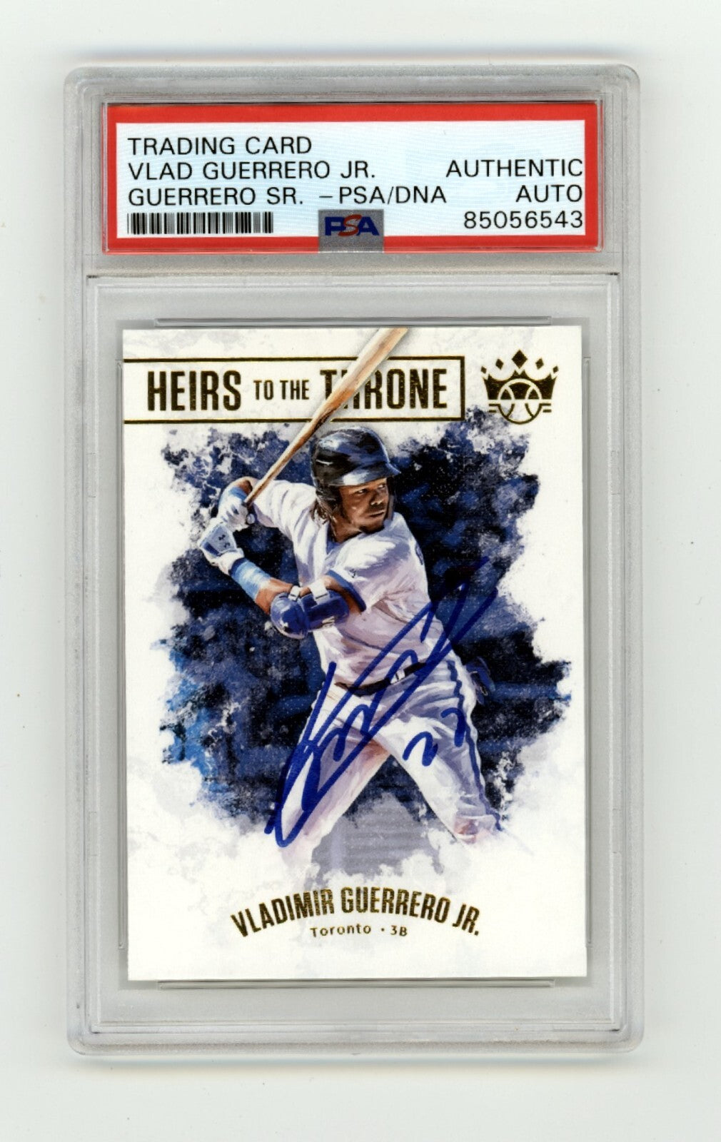 Vladimir Guerrero Jr. & Sr. 2019 Diamond Kings Heirs to Throne Signed PSA Auto0