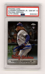 Vladimir Guerrero Jr. 2019 Topps Chrome The Family Business Signed PSA 10 Auto0