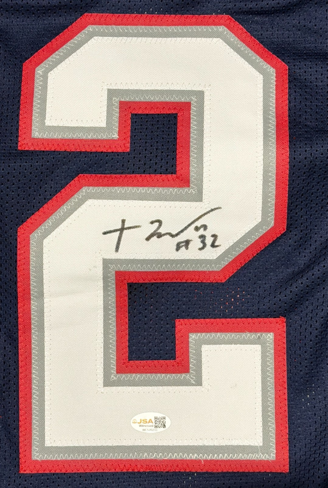 TreVeyon Henderson Signed New England Patriots Custom Jersey JSA Witness COA1