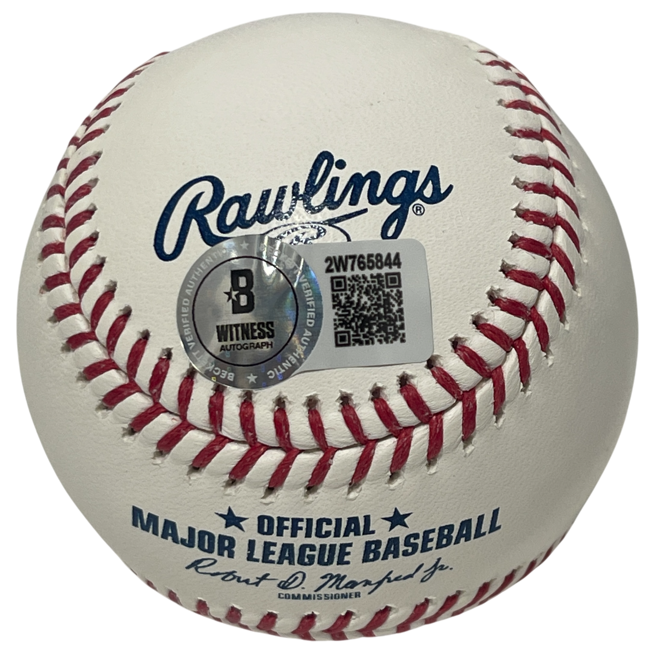 Steve Sax Signed ROMLB Baseball w/ 81 88 WSC Beckett Witness BAS COA1