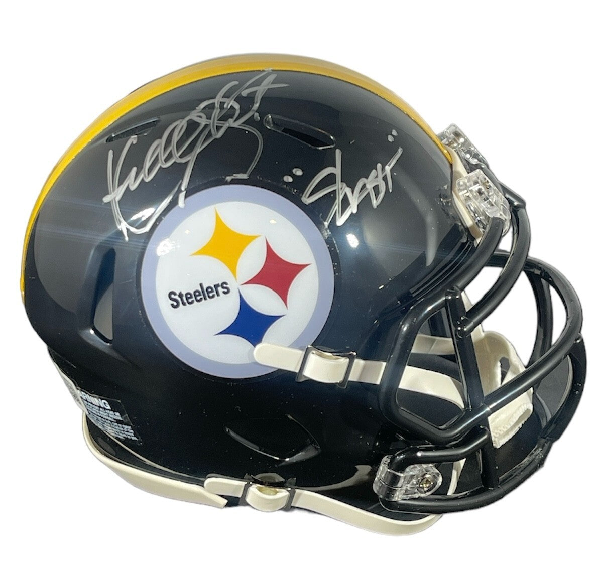 Kordell Stewart Signed Pittsburgh Steelers Speed Mini Helmet w/ Slash BAS COA0
