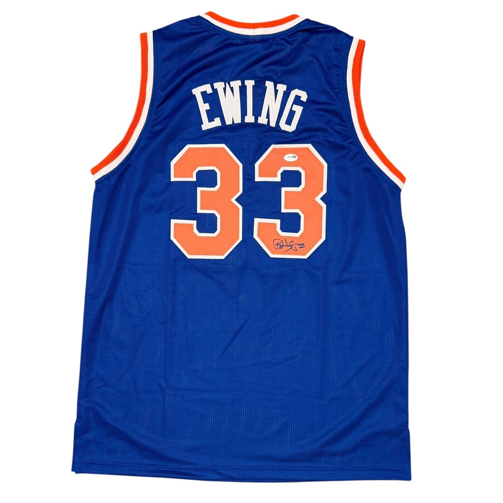 Patrick Ewing Signed Autographed New York Knicks Custom Jersey JSA COA0
