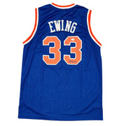 Patrick Ewing Signed Autographed New York Knicks Custom Jersey JSA COA0