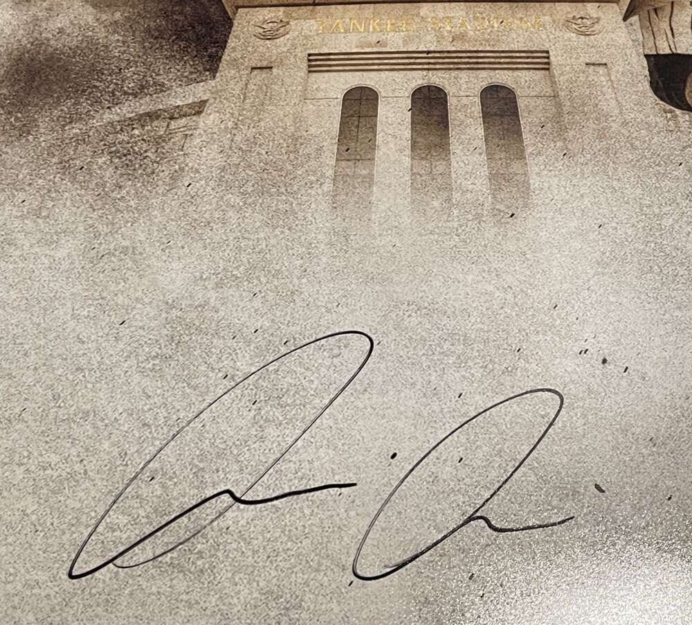 Luis Medina Signed Auto Autographed 16x20 Photo Composite PSA COA Yankees1