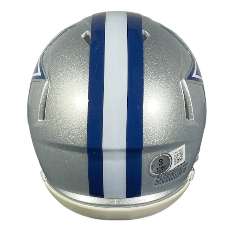 Daron Bland Signed Dallas Cowboys Speed Mini Helmet Beckett Witness BAS COA2