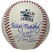 Bill Murphy & Josh Miller Dual Signed Auto 2022 World Series Baseball PSA COA0