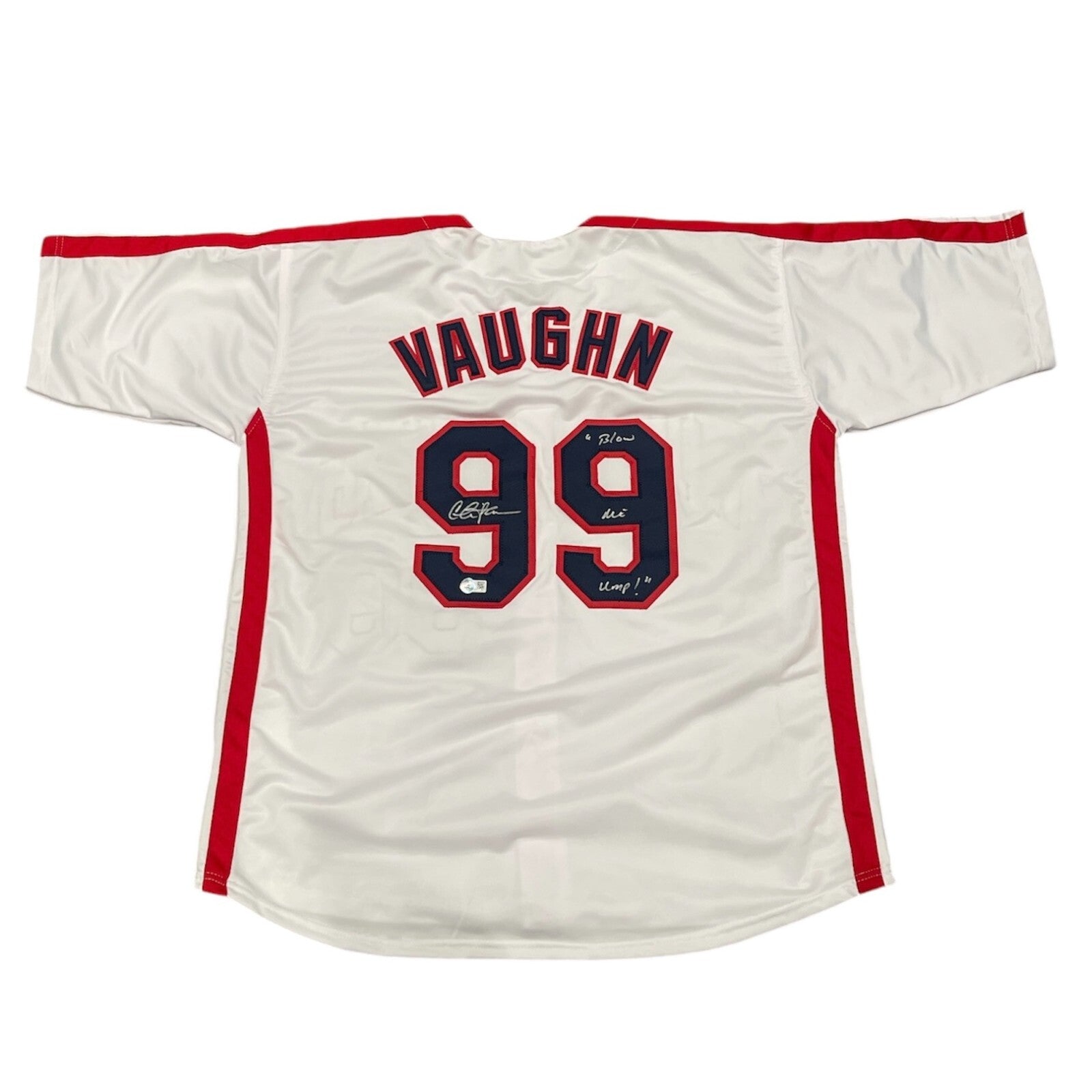 Charlie Sheen Signed Major League Wild Thing Jersey Blow Me Ump! Beckett BAS COA0