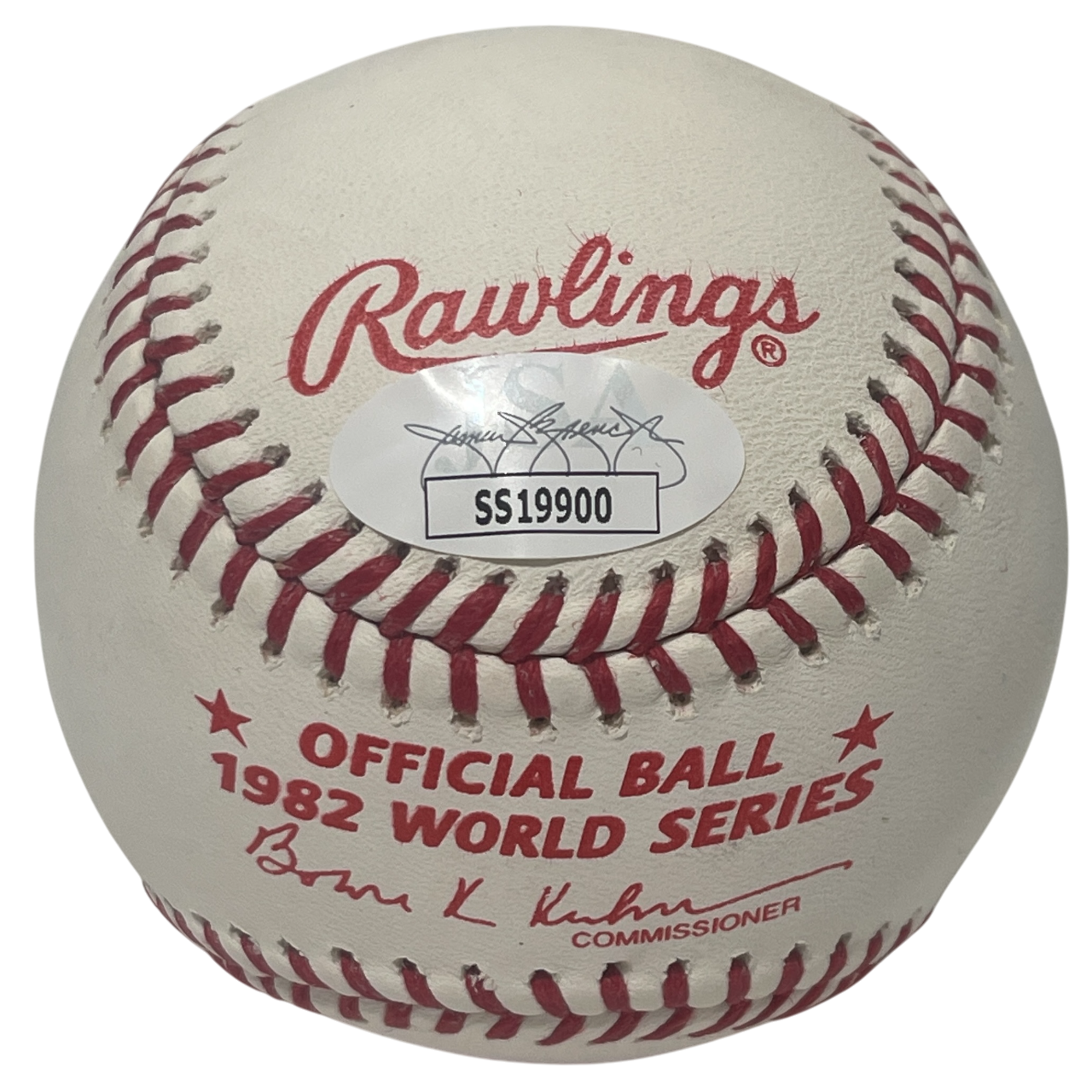 Keith Hernandez Signed 1982 World Series ROMLB Baseball w/ 2 Ins JSA COA NY Mets1