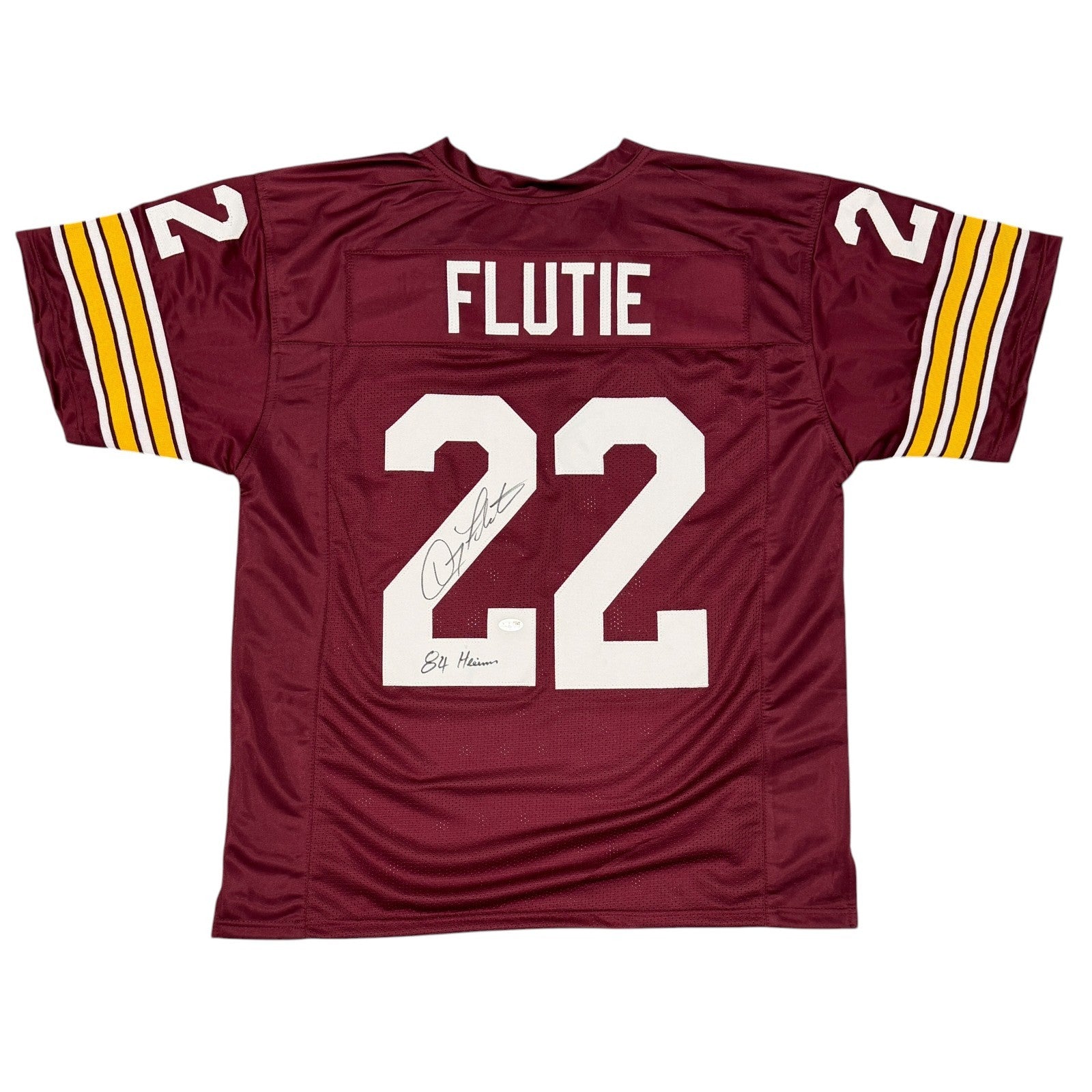 Doug Flutie Signed Boston College Custom Jersey w/ 84 Heisman JSA Witness COA0