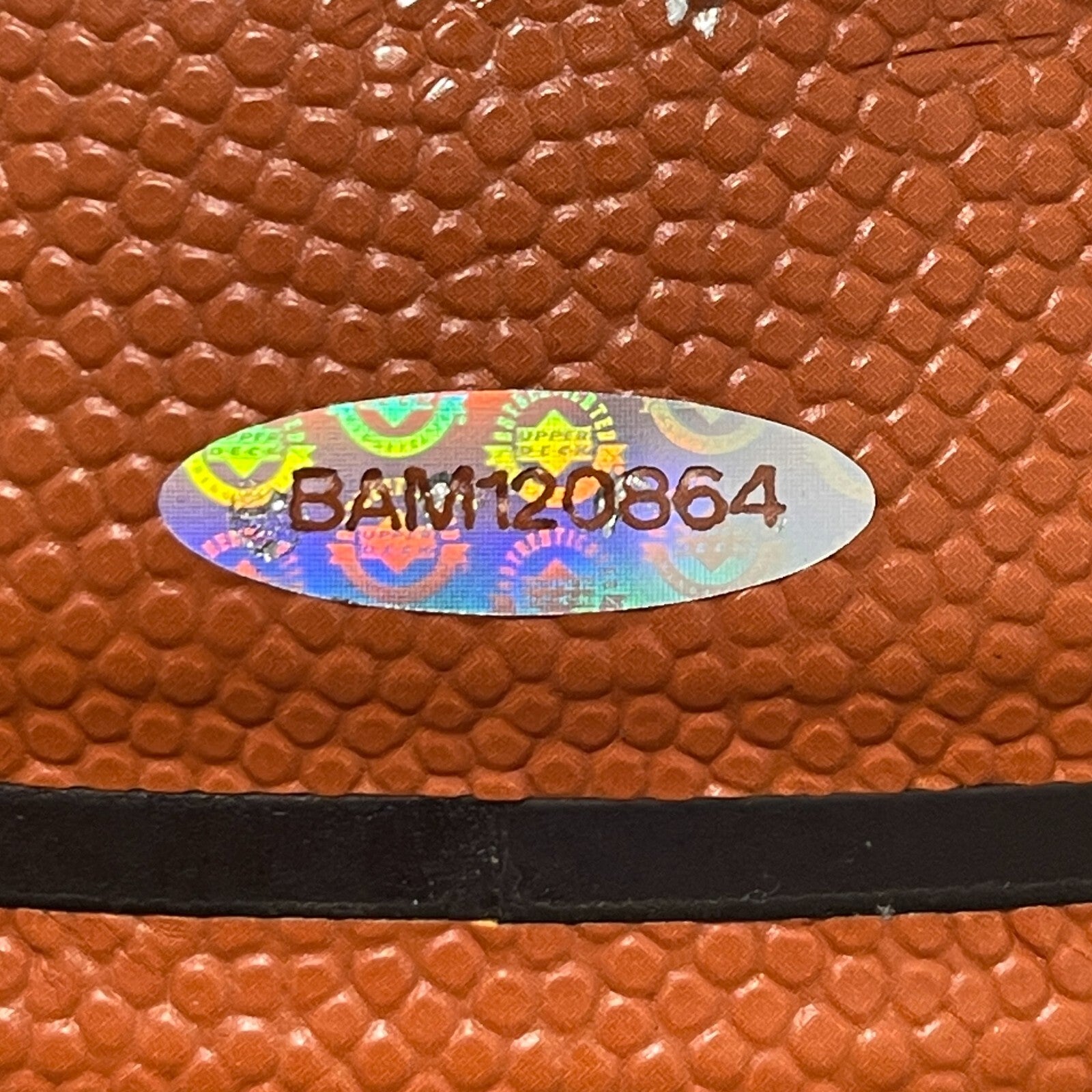 Isaiah Todd Signed Spalding NBA Basketball Upper Deck UDA COA Washington Wizards2