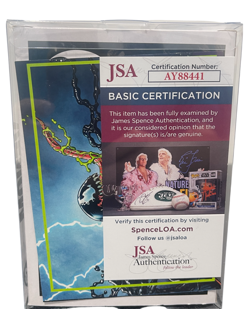 Tom Hardy Signed Venom Funko Pop #363 w/ Sam De La Rosa Sketch BAS & JSA COA C6