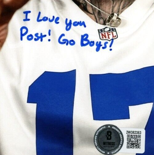 Brandon Aubrey Signed 8x10 Photo I Love You Post Ins #17/17 Beckett BAS COA1