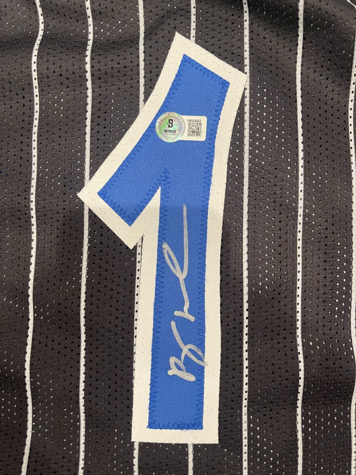 Anfernee Penny Hardaway Signed  Orlando Magic Custom Jersey Beckett Wit BAS COA1