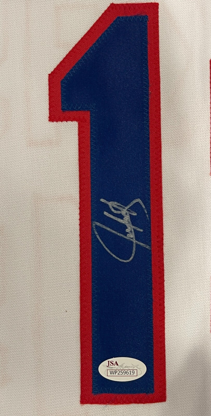 Juan Gonzalez Signed Auto Autographed Texas Rangers Jersey JSA COA1