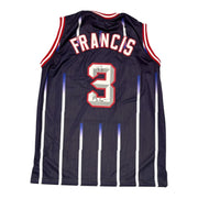 Steve Francis Signed Houston Rockets Custom Jersey w/ The Franchise JSA Wit COA0