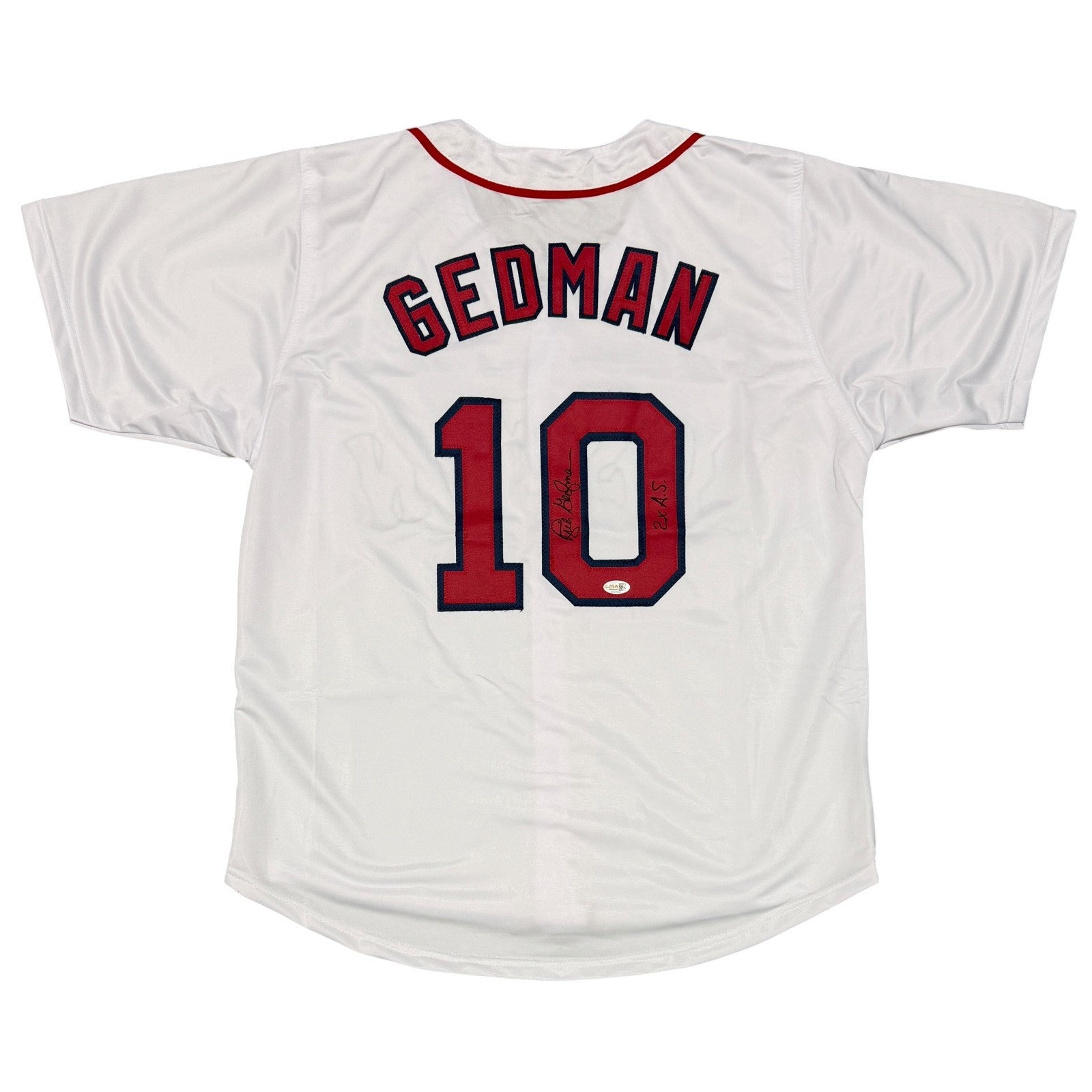 Rich Gedman Signed Boston Red Sox Custom Jersey w/ 2x AS JSA Witness COA0