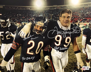Dan Hampton & Mark Carrier Dual Signed Bears 11x14 Photo w/ Insc Beckett BAS COA0