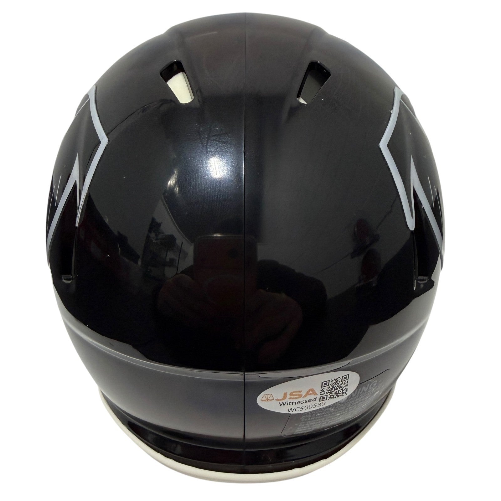 Andre Rison Signed Atlanta Falcons TB 90-02 Mini Helmet JSA Witness COA2