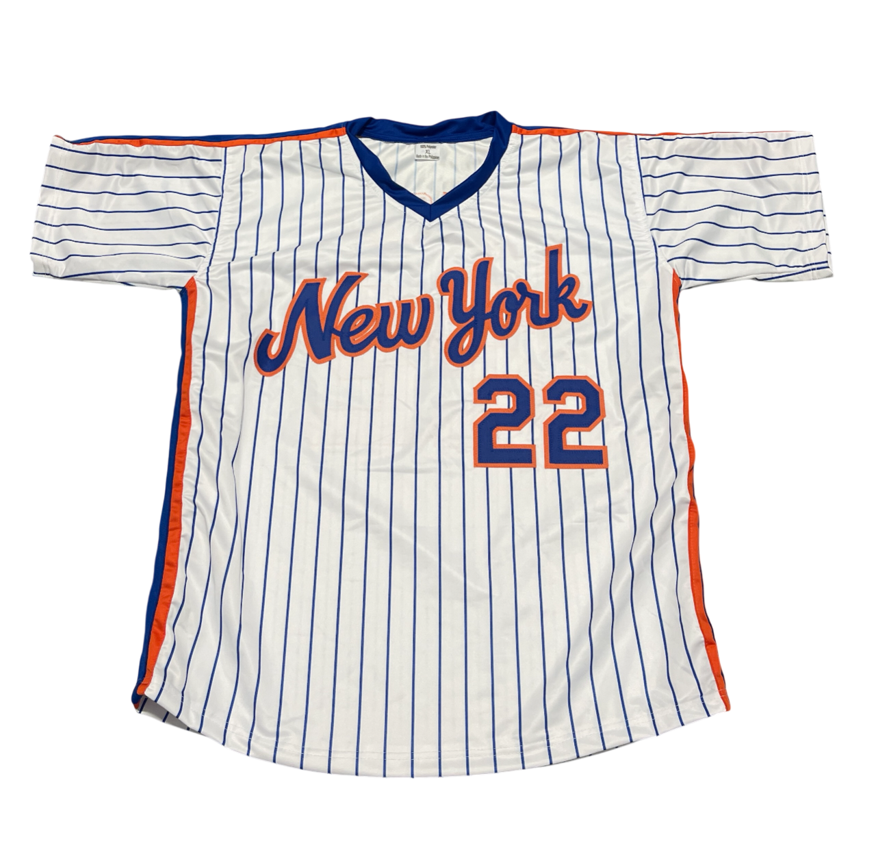 Ray Knight Signed New York Mets Custom Jersey w/ 1986 WS MVP Beckett Wit BAS COA2