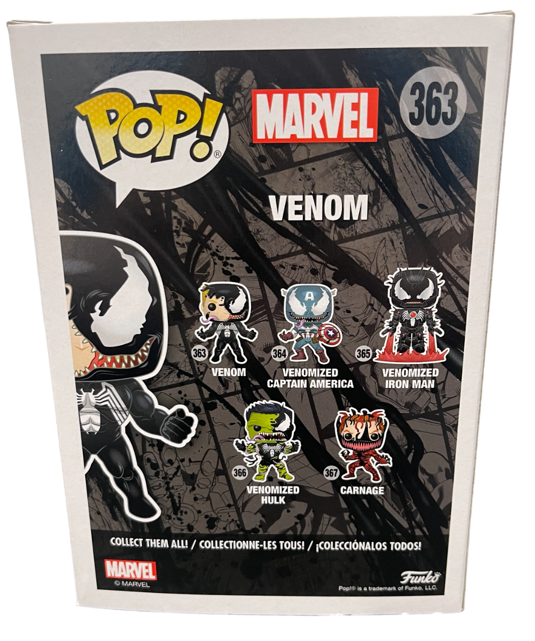 Tom Hardy Signed Venom Funko Pop #363 w/ Sam De La Rosa Sketch BAS & JSA COA C4